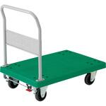 樹脂製運搬車 グランカート(固定ハンドルタイプ・ストッパー付) TRUSCO