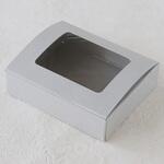 cotta 窓付きギフト箱 グレー cotta クラフトボックス/差込式
