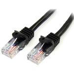 45PATCH100BK カテゴリ5e LANケーブル(Cat5e) RJ45コネクタ(ツメ折れ防止カバー付き) 30.4m ブラック StarTech.com