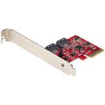 2P6GR-PCIE-SATA-CARD SATA 2ポート増設PCI Express インターフェースカード/6Gbps/ロープロファイル &  フルサイズPCI対応/SATA RAIDコントローラ/ASM1062Rチップ搭載ハードウエアRAID/SATA PCIe拡張ボード 1個  StarTech.com 【通販 ...