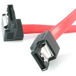 LSATA12RA1 SATAケーブル 30cm ラッチ付きコネクタ 片側下向きL型タイプ StarTech.com