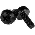 CABSCREWSM6B M6ネジ(12mm) 50個 ブラック StarTech.com