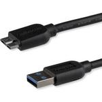 USB3AUB50CMS USB 3.0 Micro-B スリムケーブル 50cm Type-A(オス) - マイクロB(オス) StarTech.com