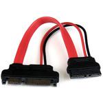 SLSATAADAP6 15cm Slimline SATA - SATA変換アダプタケーブル 電源コネクタ付き Slimline SATA(メス) - SATA (オス) StarTech.com