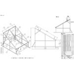 太陽熱温水器専用架台 東西屋根用(ワイヤー設置専用) ノーリツ 給湯