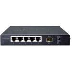 GSD-603F スイッチングハブ  ギガビット5ポート SFP1ポート付 専用ACアダプタ付 PLANET Technology