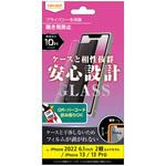 RT-P36F/PG iPhone 14 / 13 / 13 Pro ガラス 10H 180° 覗き見防止 レイ・アウト