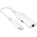Lightning 3.5mmイヤホンコネクタ変換ケーブル 充電対応 ホワイト OWLTECH(オウルテック)