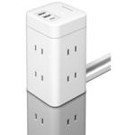 タワー型USBタップ 6口+C+A×2 多摩電子