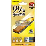 PM-A22AFLKGG iPhone14/13/13 Pro ガラスフィルム 高透明 液晶カバー率99% 強化ガラス 表面硬度10H エレコム