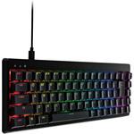 キーボード 有線 着脱式ケーブル メカニカル式(銀軸/スピードリニア) 65%サイズ 【V custom】 RGB 日本語配列 テンキーレス USB Aポート×1 エレコム