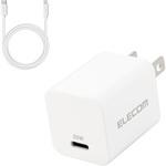 スマホ充電器 AC充電器 タイプC×1ポート Type-C ケーブル付属 1.5m PD 20W スイングプラグ 小型 USBコンセント iPhone エレコム