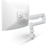 DPA-SL07WH モニターアーム ロング シングル 支柱付 高耐荷重 ガススプリング式 【VESA規格対応 17～49インチ対応】 エレコム