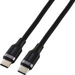 タイプCケーブル 【USB Type C to C】 PD 100W 急速充電 シリコン素材 やわらかい アルミコネクタ エレコム