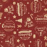 包装紙10枚ロール クリスマス柄 全判 包装部(ササガワ)