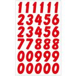 アドポップ 数字シールセット 赤 包装部(ササガワ)