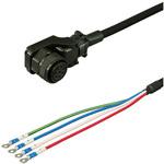 三菱電機J2S対応電源ケーブル<直結><低背アングルプラグ><反負荷側><可動> ダイヤトレンド