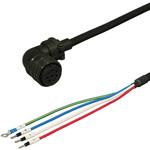 三菱電機J4/J3/J2S対応電源ケーブル<直結><アングルプラグ><反負荷側><可動> ダイヤトレンド