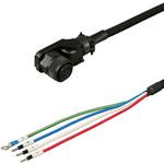 三菱電機J4/J3対応電源ケーブル<直結><低背アングルプラグ><反負荷側><可動> ダイヤトレンド