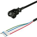 三菱電機J3対応電源ケーブル<直結><低背アングルプラグ><反負荷側><固定> ダイヤトレンド
