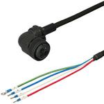 三菱電機J3対応電源ケーブル<直結><アングルプラグ><反負荷側><固定> ダイヤトレンド