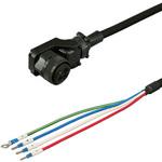 三菱電機J4/J3対応電源ケーブル<直結><低背アングルプラグ><反負荷側><可動> ダイヤトレンド