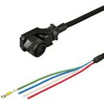 三菱電機J4/J3対応電源ケーブル<直結><低背アングルプラグ><反負荷側><可動> ダイヤトレンド