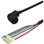 三菱電機J2S対応電源ケーブル電磁ブレーキ付き<直結><アングルプラグ><反負荷側><可動> ダイヤトレンド