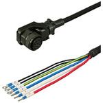 三菱電機J4/J3/J2S対応電源ケーブル電磁ブレーキ付き<直結><低背アングルプラグ><反負荷側><可動> ダイヤトレンド