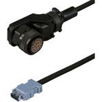 三菱電機J4対応エンコーダケーブル<直結><低背アングルプラグ><反負荷側><可動> ダイヤトレンド