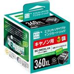 リサイクルインクキヤノン対応BC-360XLブラック(顔料) エコリカ