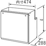 配管カバー 壁掛金具CXB SUSセット用 ノーリツ