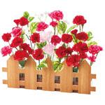 8784-7474 季節装飾(春の花)カーネーション垣根アレンジ(造花) ストア・エキスプレス