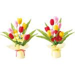 8784-7444 季節装飾(春の花)チューリップラップ2個(造花) ストア・エキスプレス