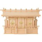 4993896101592 神棚 木曽桧 通し屋根三社 神棚の里