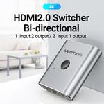 AF-2373 2Port HDMI 双方向スイッチャー / シルバー VENTION