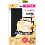 TR-IPD248-FS36-SMBK iPad mini(A17 Pro / 第6世代) [FLIP SHELL 360] 360度回転式 背面クリア フリップシェルケース ブラック トリニティ