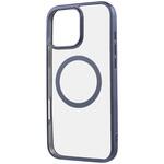 RT-P49MG3/LAM iPhone 16 Pro Max Like standard MagSafe対応 マグネットアクセサリー対応 衝撃吸収 バンパー マット メタリック ハイブリッドケース / ライトブルー レイ・アウト