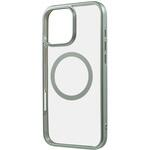 RT-P49MG3/LGM iPhone 16 Pro Max Like standard MagSafe対応 マグネットアクセサリー対応 衝撃吸収 バンパー マット メタリック ハイブリッドケース / ライトグリーン レイ・アウト