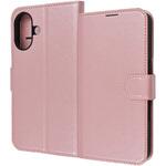 RT-P46ELC1/P iPhone 16 Like standard 耐衝撃 マグネットベルト シンプル 手帳型レザーケース / シャイニーピンク レイ・アウト