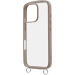 RT-P47CMD1/BE iPhone 16 Pro Like standard Puffull 耐衝撃 バンパー ストラップ金具付き ハイブリッドケース / ベージュ レイ・アウト