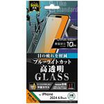 RT-P49F/SMG iPhone 16 Pro Max Like standard ガラスフィルム ブルーライトカット 光沢 平面保護 硬度10H レイ・アウト