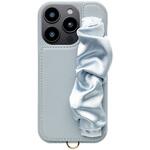 UNI-CSIP24MP-2CSPB Classy Scrunchie Case for iPhone 16 Pro (pale blue) ユニケース