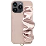 UNI-CSIP24LP-2CSPK Classy Scrunchie Case for iPhone 16 Pro Max (pink) ユニケース