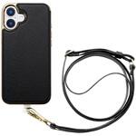 UNI-CSIP24L-2CBBK Cross Body Case Duo for iPhone 16 Plus (black) ユニケース