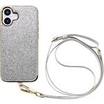 UNI-CSIP24L-2CBSS Cross Body Case Duo for iPhone 16 Plus (shine silver) ユニケース