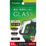 TR-AW2443-GLPC-CCBK Apple Watch 42mm Series 10 高透明 ガラス一体型PCケース ブラック トリニティ