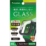 TR-AW2446-GLPC-CCBK Apple Watch 46mm Series 10 高透明 ガラス一体型PCケース ブラック トリニティ