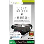 TR-AW2446-GLLD-CCBK Apple Watch 46mm Series 10 [LIGHT SHIELD+] 衝撃吸収 高透明 ガラス一体型TPUケース ブラック トリニティ