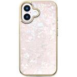 UNI-CSIP24M-0GSPN Glass Shell Case for iPhone 16 (pink) ユニケース